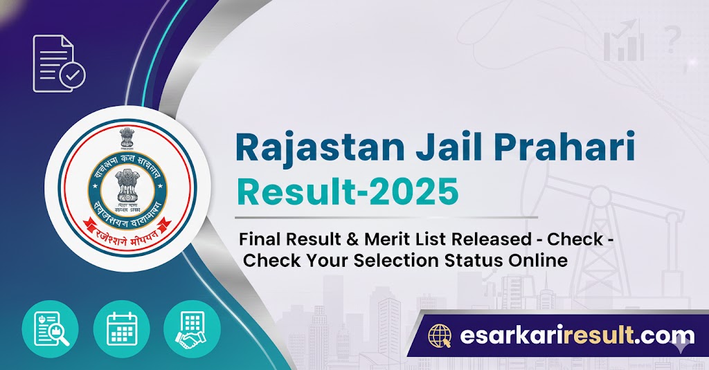 Rajsthan Jail Prahari Result -2025