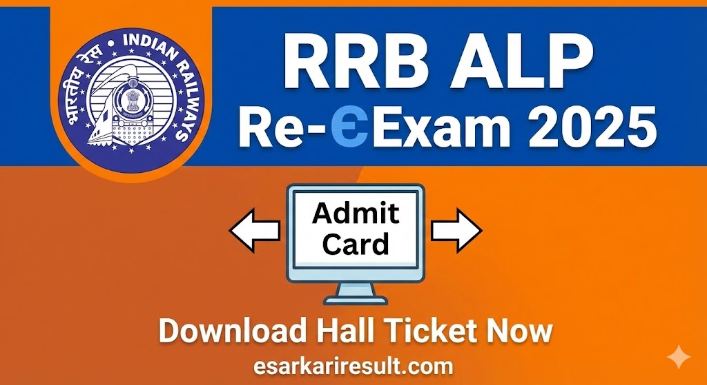 Railway RRB ALP  Re-Exam 2025-Admit Card pic bana do