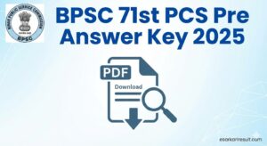 BPSC PCS Pre 71th Pre Answer Key