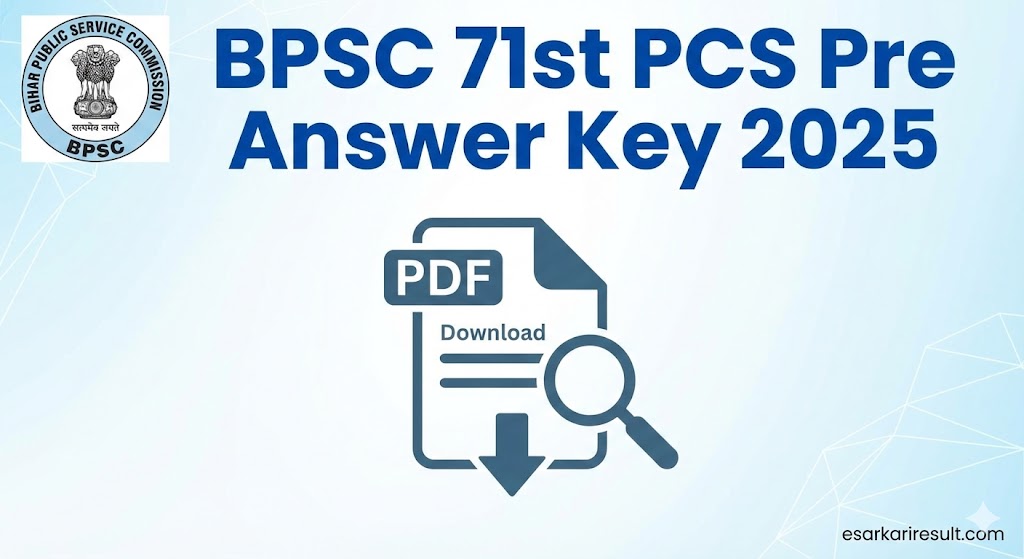 BPSC PCS Pre 71th Pre Answer Key