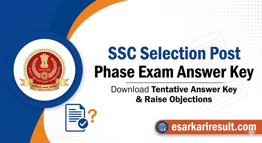 SSC Selection Post Phase Re-Exam Answer Key
