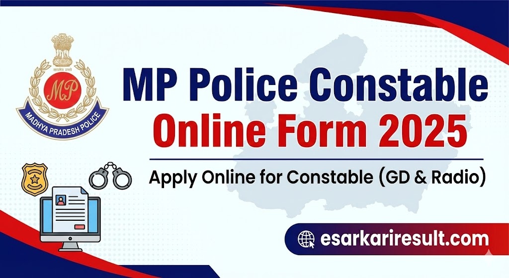 MP Police Constable Online Form 2025