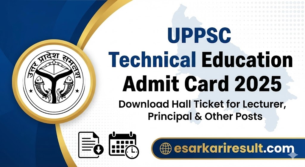 UPPSC Technical Education Admit Card 2025