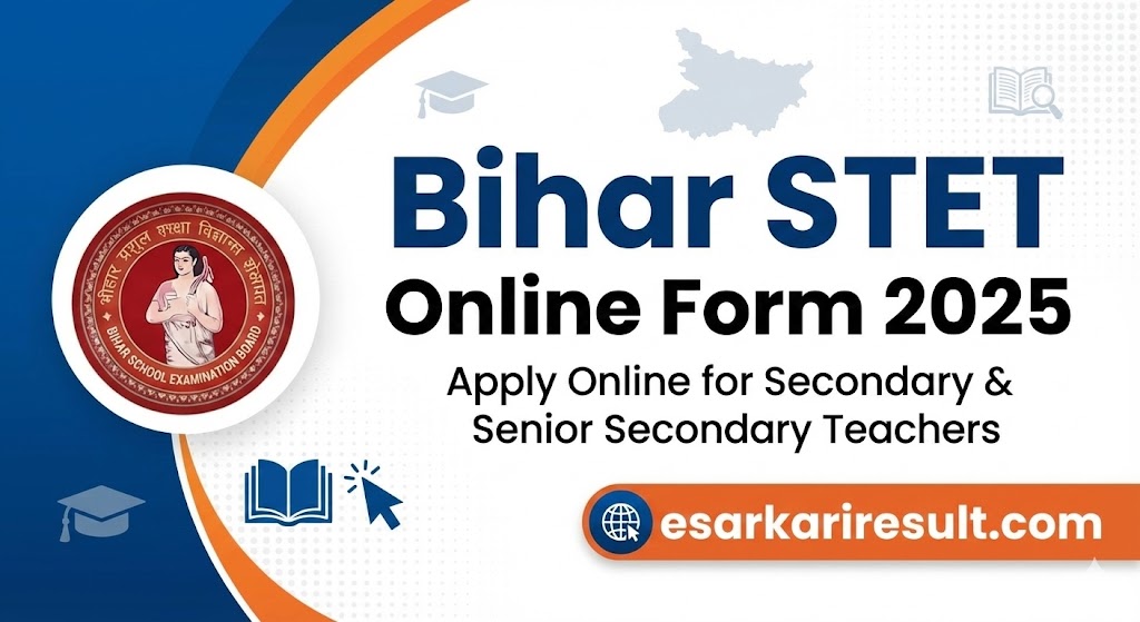Bihar STET Online Form 2025