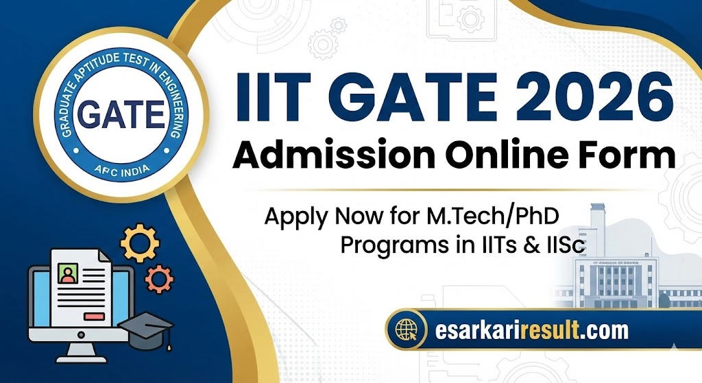 IIT GATE 2026 Admission Online Form