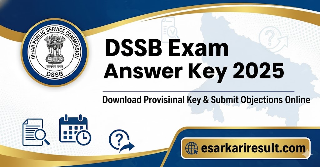 DSSSB Exam Answer Key 2025