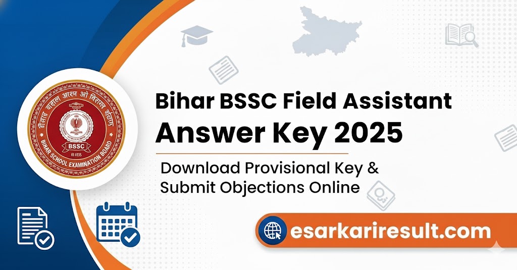 Bihar BSSC Field Assistant Answer Key 2025