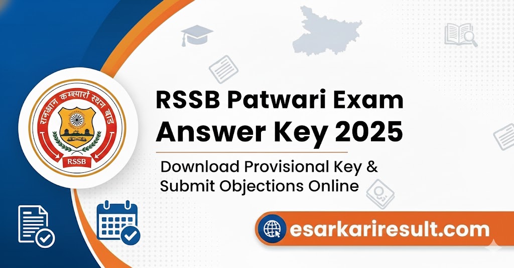 RSSB Patwari Exam Answer Key 2025