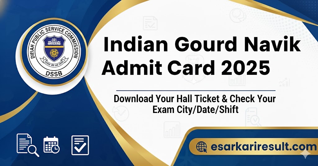 Indian Coast Guard Navik GD Admit card-2025