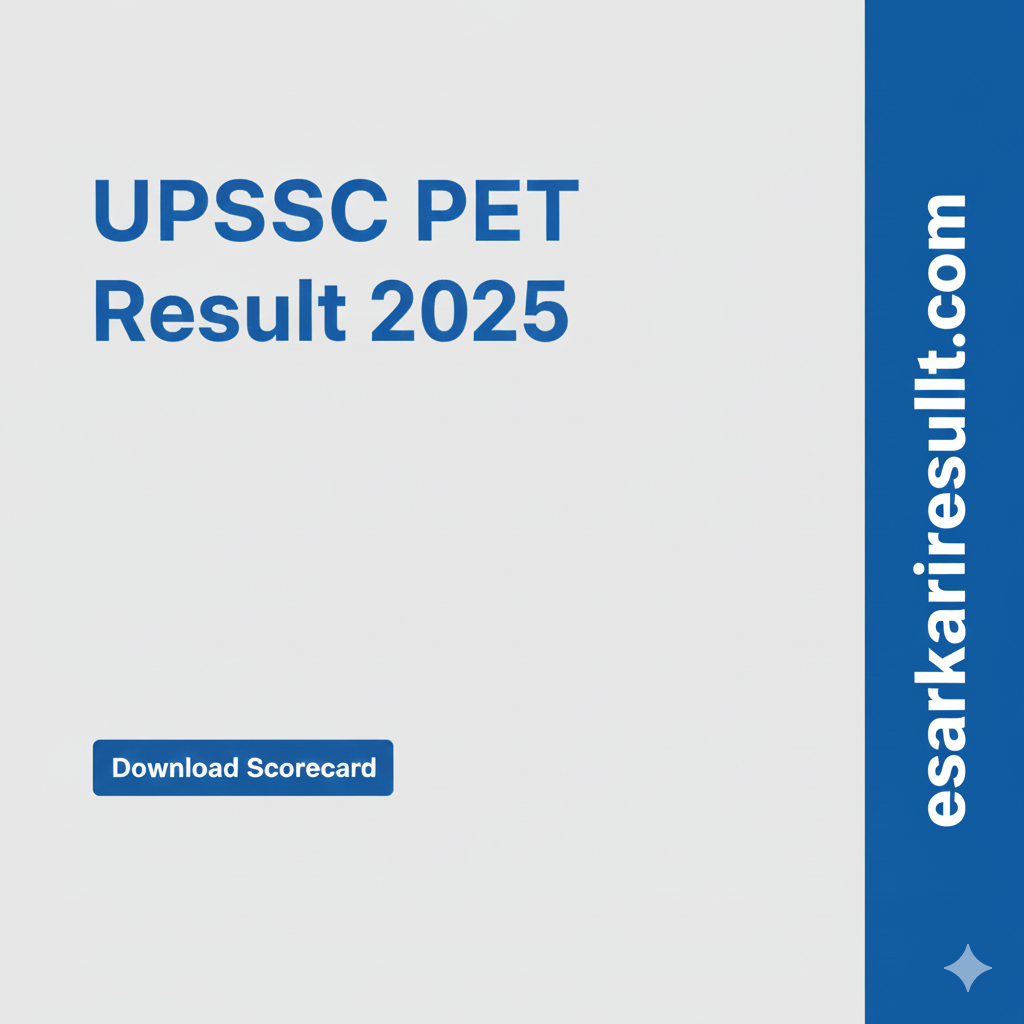 UPSSSC PET Result-2025