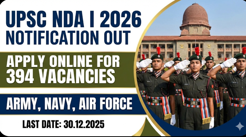 UPSC NDA I 2026 Notification