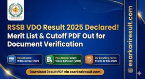 RSSB VDO Result 2025